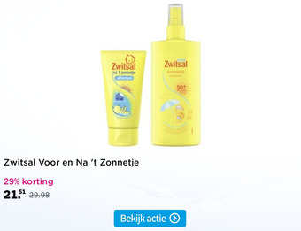 Plein.nl Zwitsal Voor en Na 't Zonnetje aanbieding