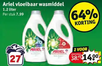 Kruidvat Ariel vloeibaar wasmiddel aanbieding