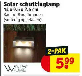 Kruidvat Solar schuttinglamp aanbieding