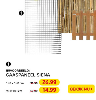 Praxis Gaaspaneel siena aanbieding