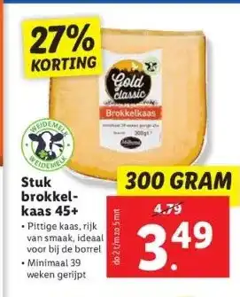 Lidl Brokkelkaas 45+ aanbieding