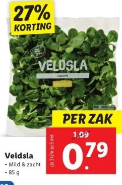 Lidl Veldsla aanbieding