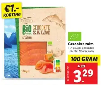Lidl Gerookte zalm aanbieding