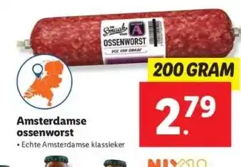 Lidl Amsterdamse ossenworst aanbieding