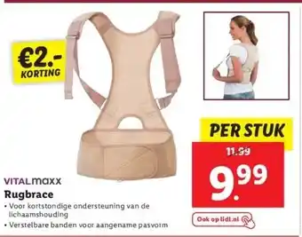 Lidl Rugbrace aanbieding