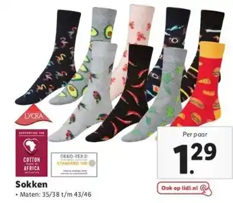 Lidl Sokken aanbieding