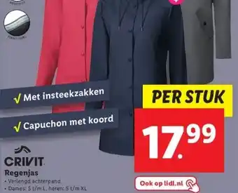 Lidl Crivit. regenjas aanbieding