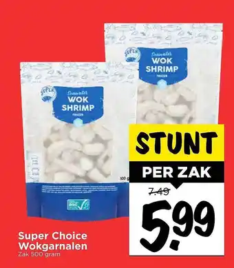 Vomar Voordeelmarkt Super Choice Wokgarnalen aanbieding