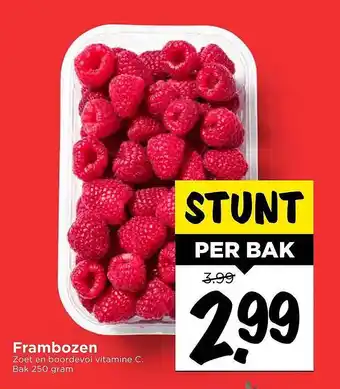 Vomar Voordeelmarkt Frambozen aanbieding