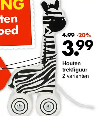 Wibra Houten trekfiguur aanbieding