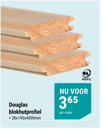 Pontmeyer Douglas blokhutprofiel aanbieding