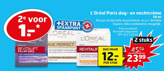 Trekpleister L'Oréal Paris dag- en nachtcrème aanbieding