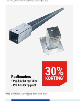 Pontmeyer Paalhouders aanbieding