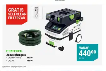 Pontmeyer Festool Accustofzuigers per stuk aanbieding