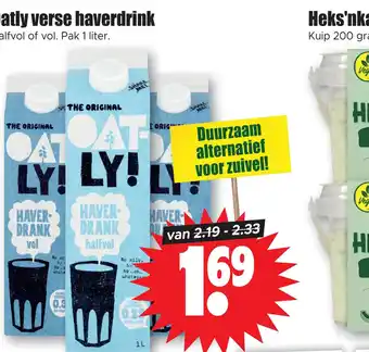 Dirk Oatly verse haverdrink aanbieding