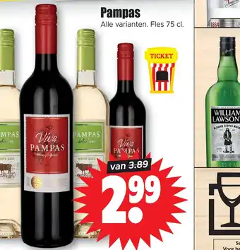 Dirk Pampas aanbieding