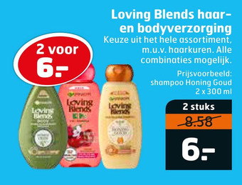 Trekpleister Loving Blends haar- en bodyverzorging aanbieding