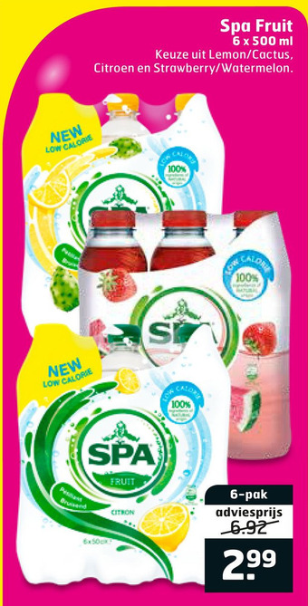 Trekpleister Spa Fruit aanbieding