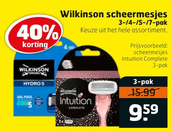 Trekpleister Wilkinson scheermesjes aanbieding