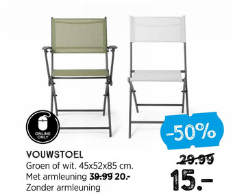 Xenos Vouwstoel aanbieding