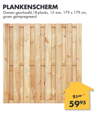 Bouwhof Plankenscherm aanbieding