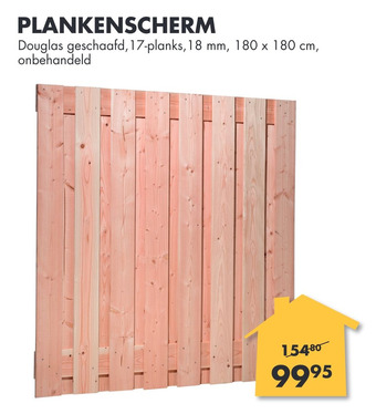 Bouwhof Plankenscherm aanbieding