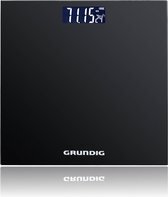 Bol.com Grundig weegschaal - digitale personenweegschaal - 50 gram nauwkeurig - 2 tot 180 kilo - zwart aanbieding