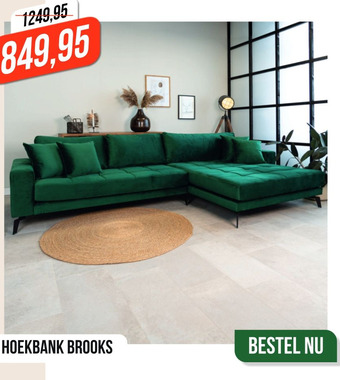 Dimehouse Hoekbank Brooks aanbieding