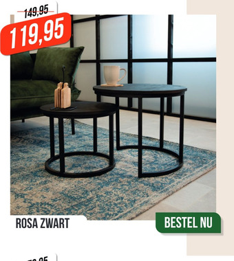 Dimehouse Rosa Zwart aanbieding