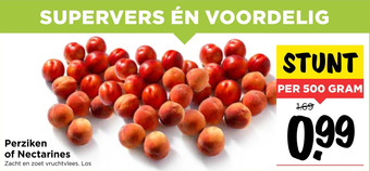 Vomar Voordeelmarkt Perziken of Nectarines aanbieding