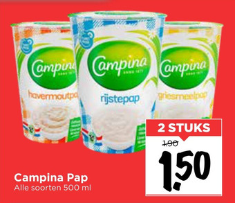 Vomar Voordeelmarkt Campina Pap aanbieding