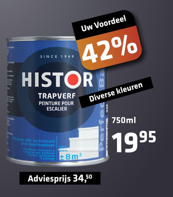 De voordeelmarkt Histor Trapverf aanbieding