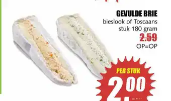 MCD Supermarkt Gevulde brie 180 g aanbieding