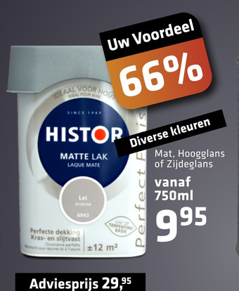 De voordeelmarkt Histor Mat, Hoogglans of Zijdeglans aanbieding