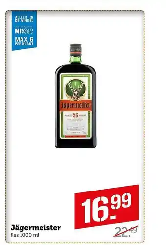 Coop Jägermeister aanbieding