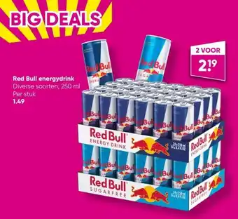 Big Bazar Red bull energydrink diverse soorten, 250 ml aanbieding