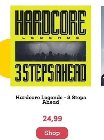 BookSpot Hardcore legends - 3 steps ahead aanbieding