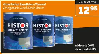 De voordeelmarkt Histor perfect base beton-/vloerverf aanbieding