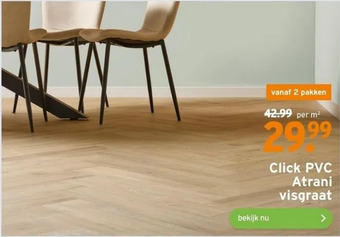 GAMMA Click pvc atrani visgraat aanbieding