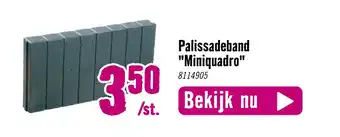 Hornbach Palissadeband "miniquadro" aanbieding