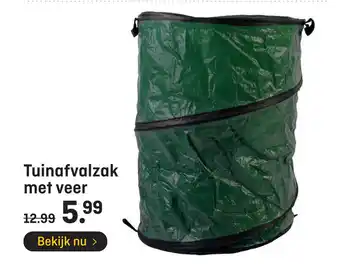 Hubo Tuinafvalzak met veer aanbieding