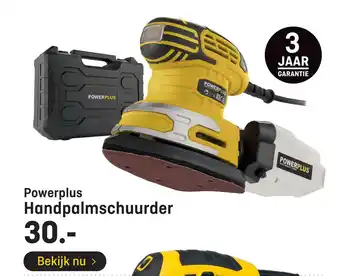 Hubo Powerplus handpalmschuurder aanbieding