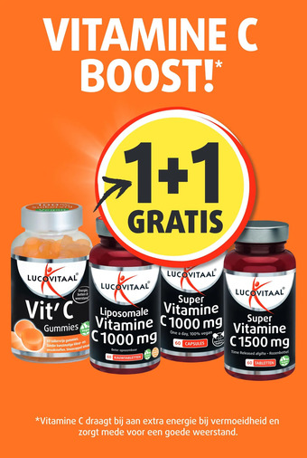 Lucovitaal Vitamine c boost!* aanbieding
