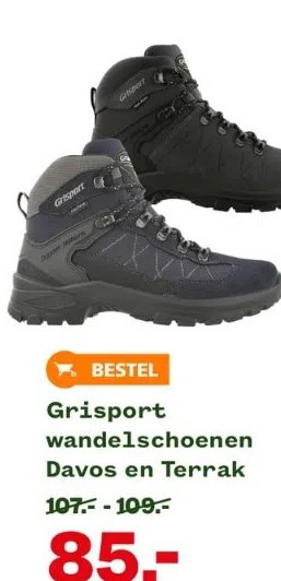 Grisport davos en terrak aanbieding bij Welkoop