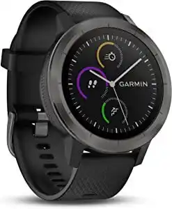 Amazon Garmin vivoactive 3 gps-fitnesssmartwatch - vooraf geïnstalleerde sport-apps, contactloos betalen met garmin pay, gunmetal (r aanbieding