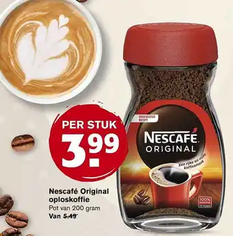 Hoogvliet Nescafé original oploskoffie aanbieding