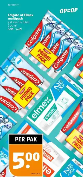 Poiesz Colgate of elmex multipack aanbieding