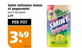 Poiesz Smint defensive lemon of peppermint aanbieding