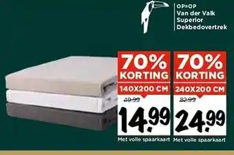 Vomar Voordeelmarkt Van der valk superior dekbedovertrek aanbieding