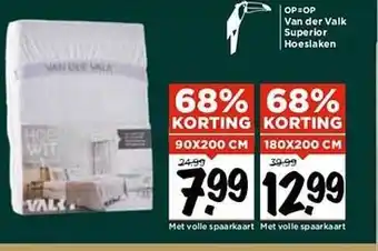 Vomar Voordeelmarkt Van der valk superior hoeslaken aanbieding